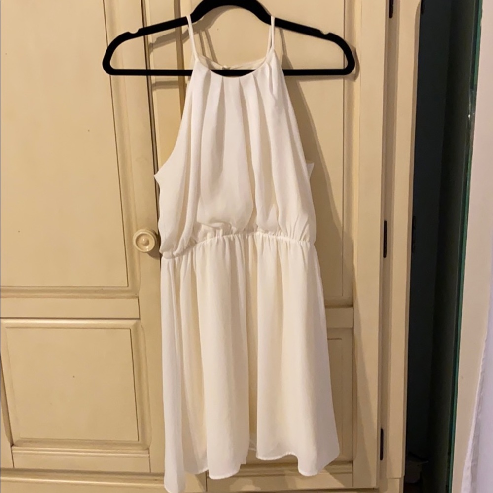 White flowy dress